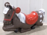 Vintage Gametime Saddle Mates Cast Metal Horse Playground Kiddie Spring Ride