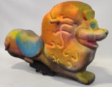 Vintage Gametime Saddle Mates Cast Metal Lion Playground Kiddie Spring Ride