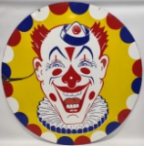 4ft Vintage SSP Clown Amusement Park / Carnival Sign / Kiddieland Park Melrose IL