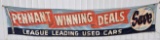 Giant 19ft Vintage Used Cars Dealership Baseball Pennant Winning Deals Canvas Banner