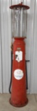 Unrestored Clear Vision Mobilgas Visible Gas Pump w/ Glass Cylinder