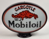 Contemporary Gargoyle Mobiloil Gas Pump Globe w/ Glass Lenses & Capcolite Body