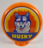 Contemporary Husky Gasoline Gas Pump Globe w/ Glass Lenses