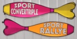 2) 6ft 1970s Dodge Dart Dealership Banners / Sport Convertriple / Sport Rallye