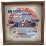 Vintage JB Auto Products Gilmore Foyt Indy 500 Advertising Clock