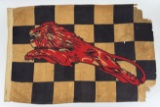 1930s Gilmore Oil Checkered Auto Racing Flag