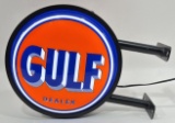 Custom Gulf Gas Station 2-Sided Lighted Sign