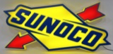 Sunoco Service Station Lighted Embossed Custom Sign