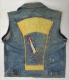 Vintage A.G. Raiders Motorcycle Club Denim Jacket / Vest