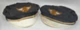 2) 1950s Harley-Davidson Motorcycle Captains Hats