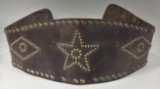 1940s-50s Custom Studded Leather Motorcycle Kidney Belt