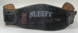 1940s-50s Custom Motorcycle Club Leather Kidney Belt