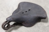 Antique Troxel Mfg. Co. Leather Motorcycle / Bicycle Seat