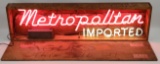 Vintage Nash Metropolitan Dealership Neon Sign In Original Wood Crate