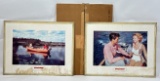 Orig. 1949 Evinrude Outboard Boat Motors Dealership Easel Back Signs