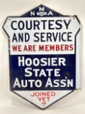 Early DSP Hoosier State Auto Association Sign