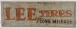 6ft Early SST Lee Tires Embossed Advertising Sign