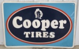 SST Vintage Cooper Tires Embossed Advertising Sign