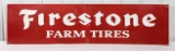 6ft Vintage SST Firestone Farm Tires Embossed Advertising Sign
