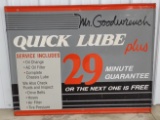 Vintage SST Mr Goodwrench Quick Lube Advertising Sign