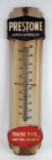 Vintage SSP Prestone Anti-Freeze Advertising Thermometer Sign
