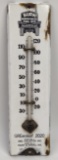 Vintage Porcelain Burn Murphy-Miles Fuel Oil Advertising Thermometer