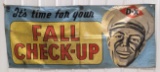 6-1/2ft Vintage D-X Motor Oil Gas Station Check-Up  Canvas Banner