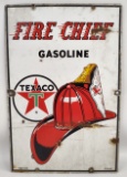 Vintage Texaco Fire Chief SSP Gas Pump Plate