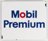 Vintage SSP Mobil Premium Gas Pump Plate Sign