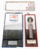 3) Vintage Mobil Gas Station Promotional Advertising Mirrors