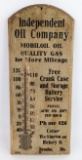 Early SSW Independent Oil Company Mobiloil Advertising Thermometer