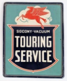 Vintage SST Mobil SOCONY-Vacuum Touring Service Embossed Sign