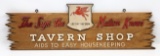 Vintage SOCONY Mobil Tavern Shop Wood Advertising Sign