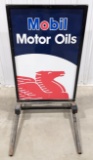 DST Mobil Motor Oils Advertising Curb Sign
