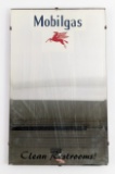 Vintage Mobilgas Clean Restrooms Service Station Mirror Sign