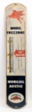 Early SST Gargoyle Mobiloil Mobil Freeze Thermometer Advertising Sign