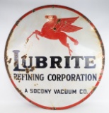 3-1/2ft Vintage SSP SOCONY Mobil Lubrite Advertising Sign
