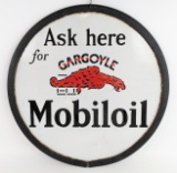 Early DSP Gargoyle Mobiloil Lollipop Curb Sign