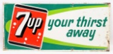 Vintage SST 7up Soda Embossed Advertising Sign