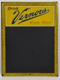 Vintage SST Vernors Ginger Ale Chalkboard Advertising Sign