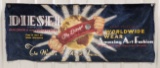 Vintage Diesel Jean Worldwide Wear Denim Advertising Banner