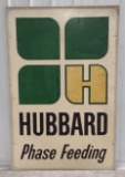 Large Vintage SST Hubbard Feeding Embossed Sign 70x46