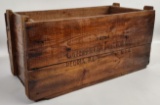 Vintage Caterpillar Tractor Co. Wood Crate