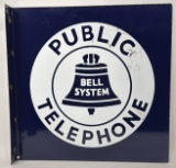 Vintage DSP Bell System Public Telephone Sign