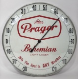Vintage Atlas Prager Bohemian Beer Advertising Thermoemter