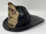 Early 1900s Cairns & Brother Leather CaptainÕs Fire Helmet
