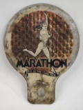 Early Marathon Oil Metal License Plate Topper