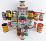 Large Lot Of Vintage Oil & Automotive Cans