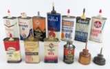 (13) Vintage Handy Oiler Oil Cans / Skelly / Derby
