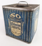Early SOCONY Standard Oil Polarine 25ln Transmission Lubricant BB Can